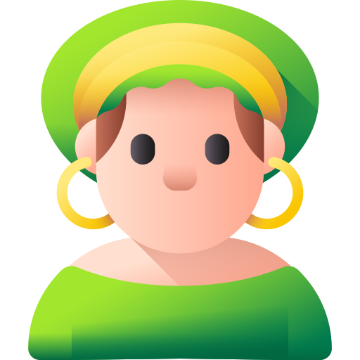 女性 3D Color icon