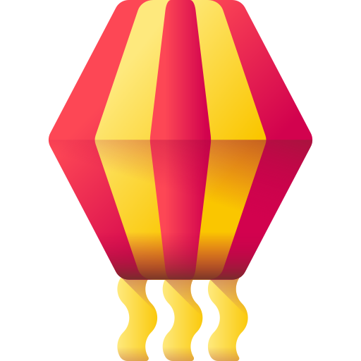 lampara de papel 3D Color icono