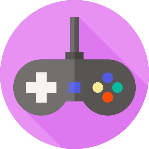 videospiel Flat Circular Flat icon
