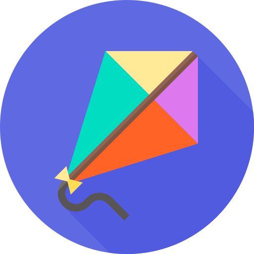 drachen Flat Circular Flat icon