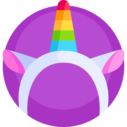 unicornio Detailed Flat Circular Flat icono