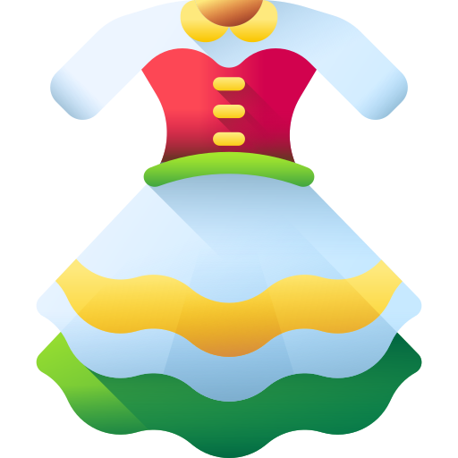 jurk 3D Color icoon