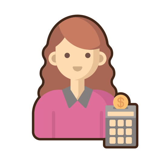Accountant Flaticons Lineal Color icon