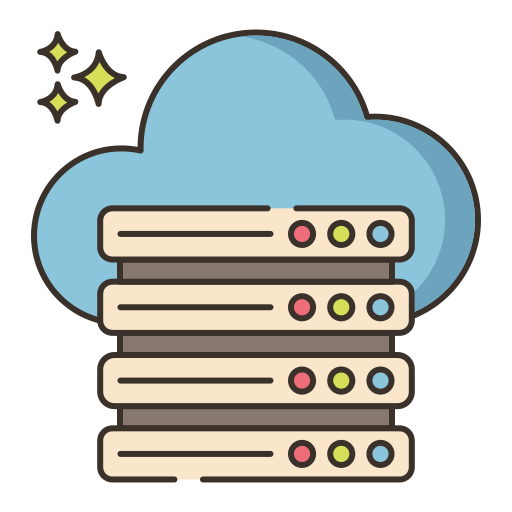 Cloud storage Flaticons Lineal Color icon