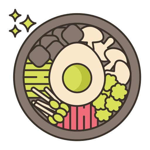 Bibimbap Flaticons Lineal Color icon