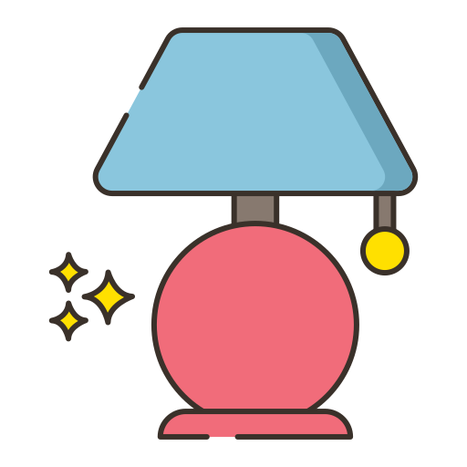 데스크 램프 Flaticons Lineal Color icon