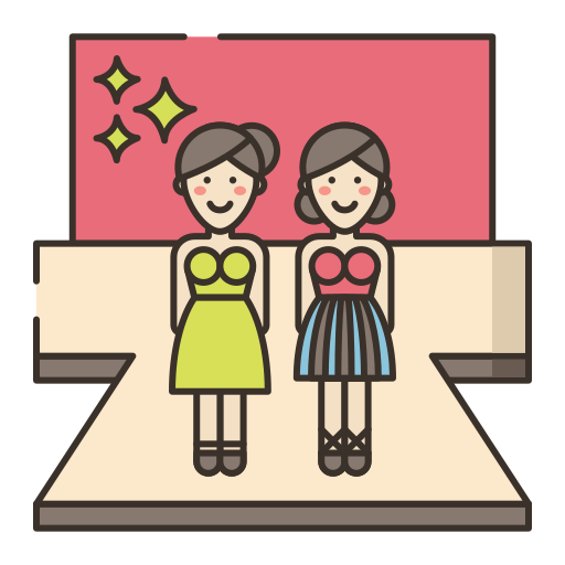 Catwalk Flaticons Lineal Color icon