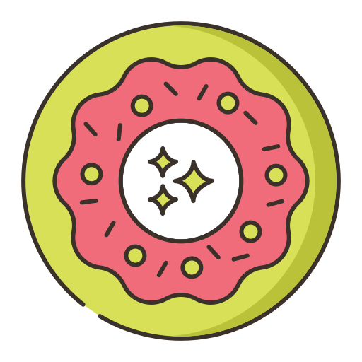 donut Flaticons Lineal Color Icône