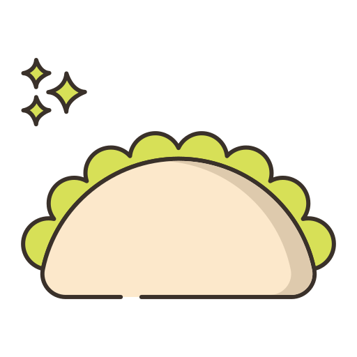 empanada Flaticons Lineal Color icono