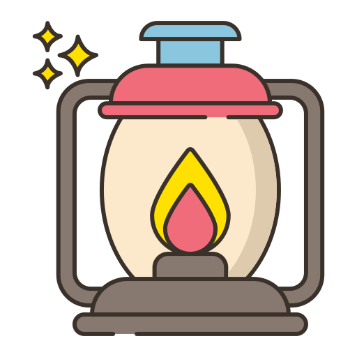 lampara de aceite Flaticons Lineal Color icono
