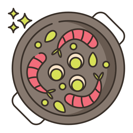paella Flaticons Lineal Color icono