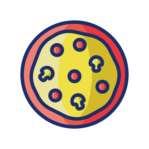 pizza Flaticons Lineal Color icon