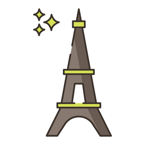 Paris Flaticons Lineal Color icon