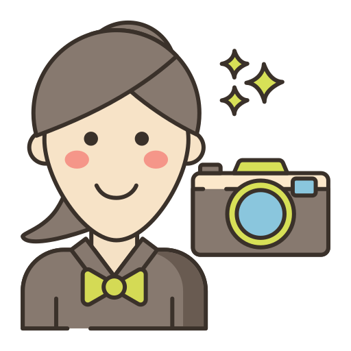 Photographer Flaticons Lineal Color icon