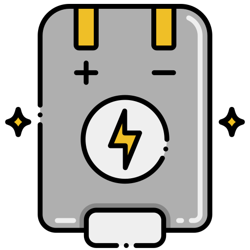 Batteries Flaticons Lineal Color icon