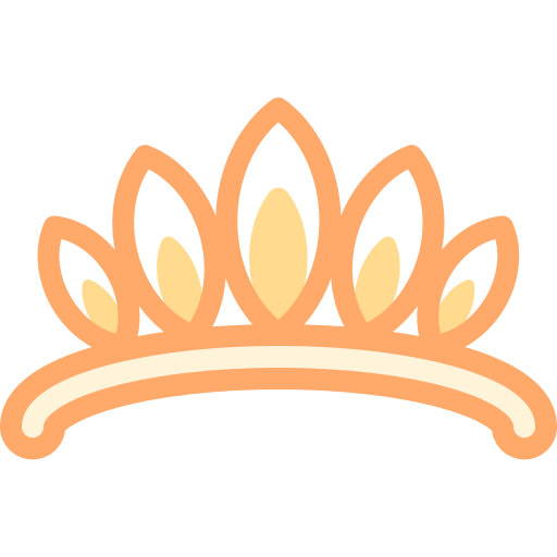 왕관 Detailed color Lineal color icon