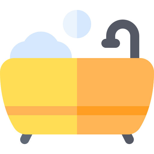 バスタブ Basic Rounded Flat icon