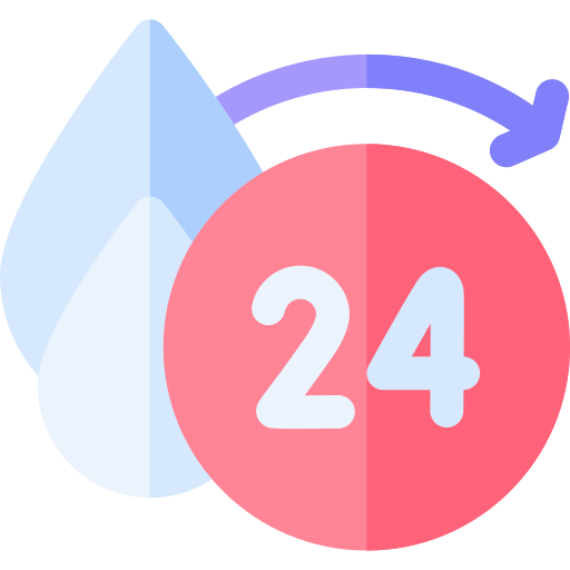 24h Basic Rounded Flat icono