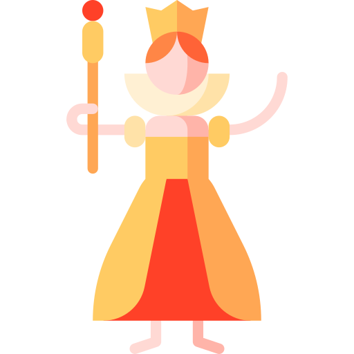 regina Puppet Characters Flat icona