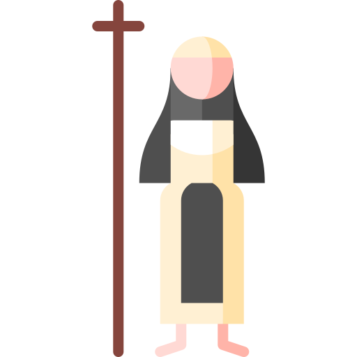 siostra zakonna Puppet Characters Flat ikona