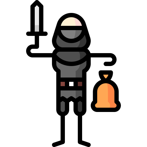 dieb Puppet Characters Lineal Color icon