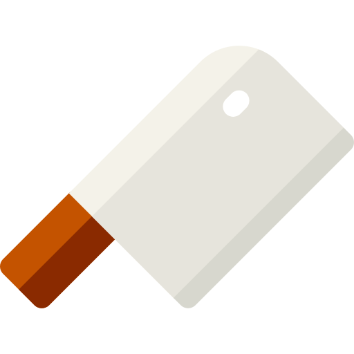 cuchilla de carnicero Basic Rounded Flat icono