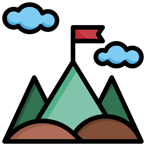 montagne Surang Lineal Color Icône