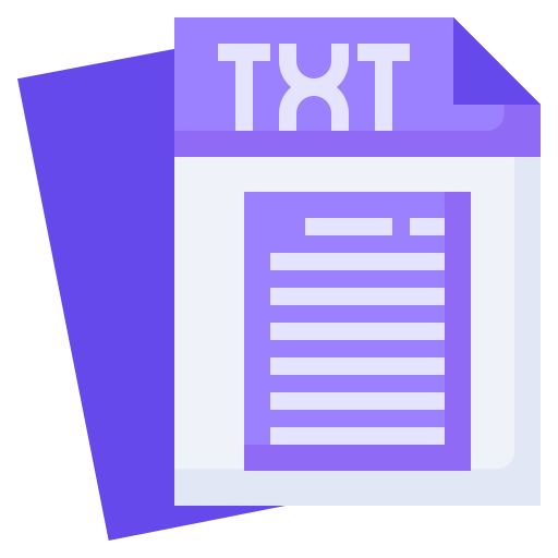 archivo txt Surang Flat icono