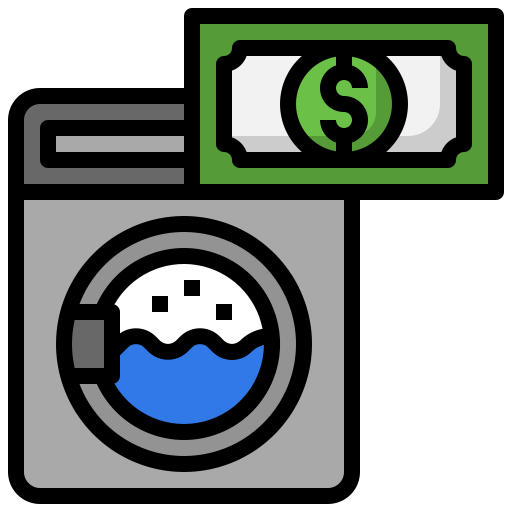 Money laundering Surang Lineal Color icon