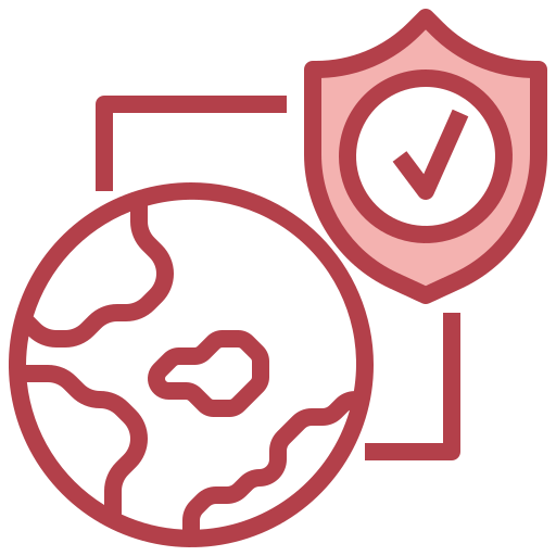 Global security Surang Red icon