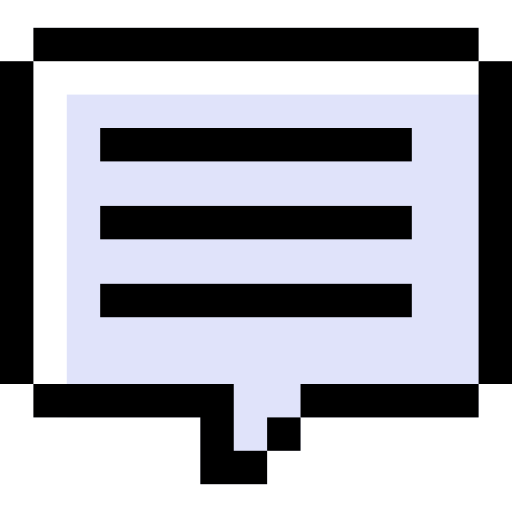 Chat Pixel Linear color icon
