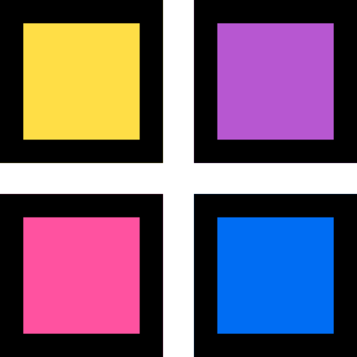 menu Pixel Linear color icoon