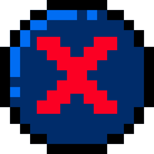 취소 Pixel Linear color icon