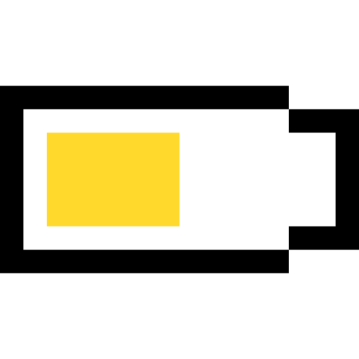 batteria Pixel Linear color icona