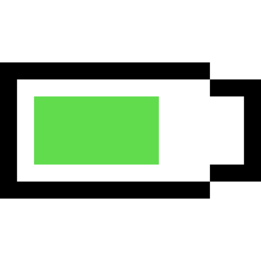 bateria Pixel Linear color Ícone