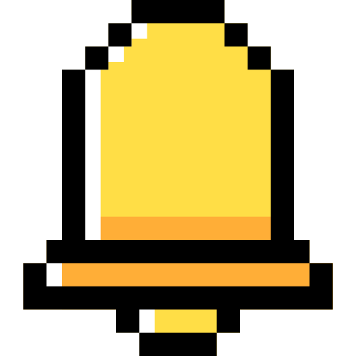 Bell Pixel Linear color icon