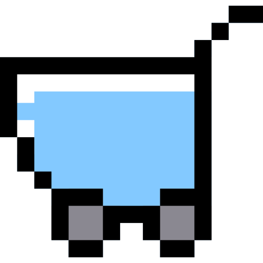 carrello della spesa Pixel Linear color icona