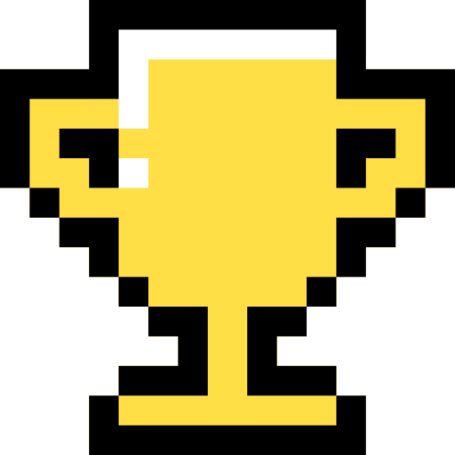 Trophy Pixel Linear color icon