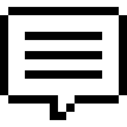 チャット Pixel Outline icon