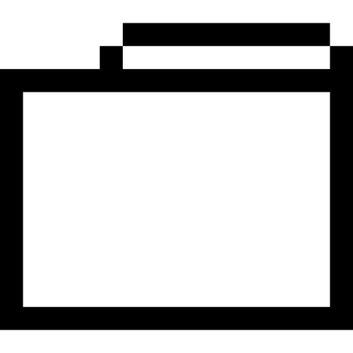 Folder Pixel Outline icon