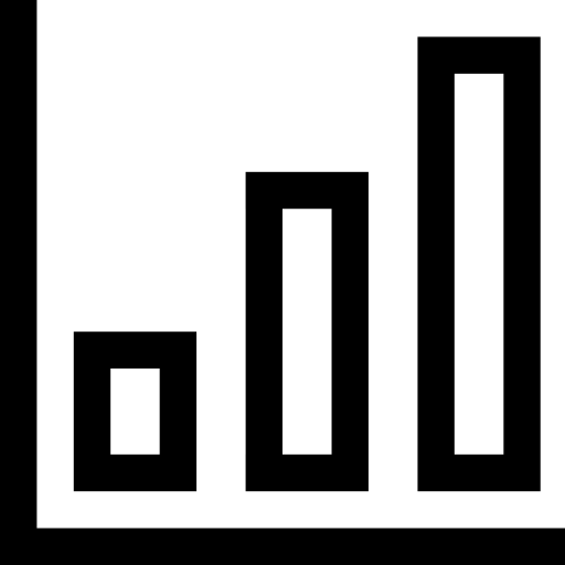 막대 차트 Pixel Outline icon