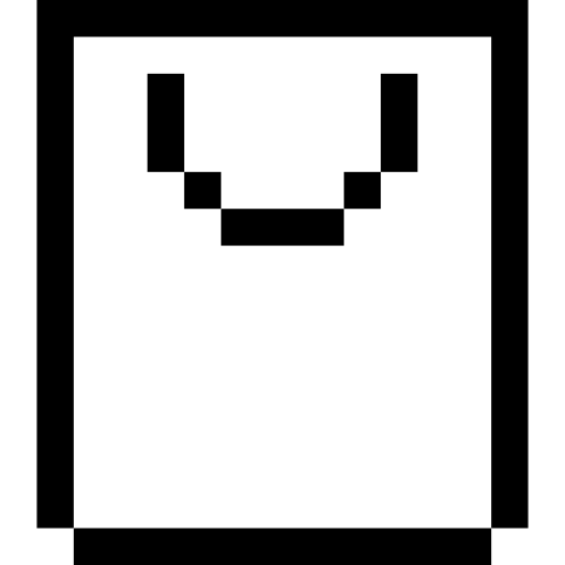 sacchetto Pixel Outline icona