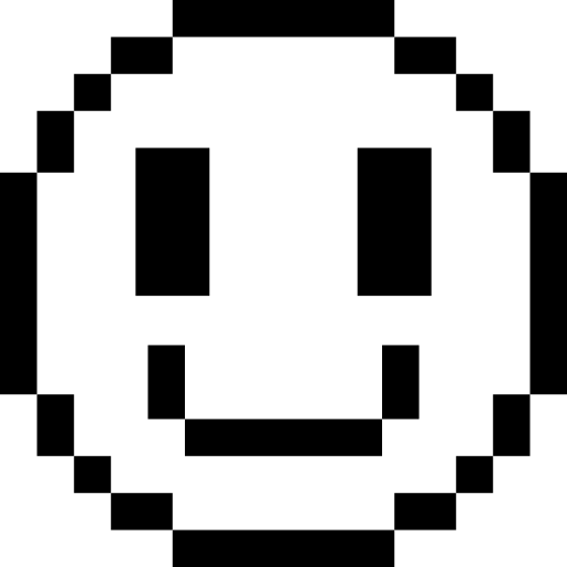sonrisa Pixel Outline icono