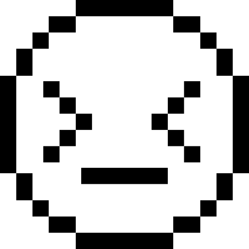 수줍은 Pixel Outline icon