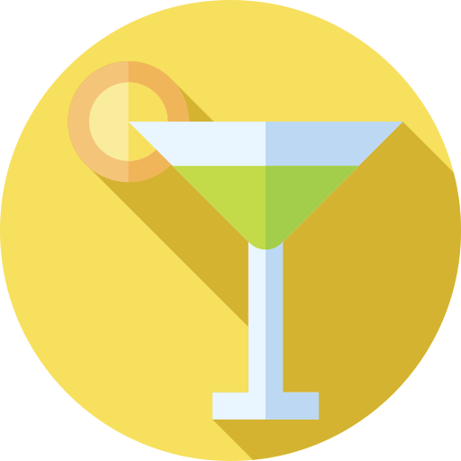 Cocktail Flat Circular Flat icon