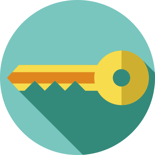 Дверной ключ Flat Circular Flat иконка