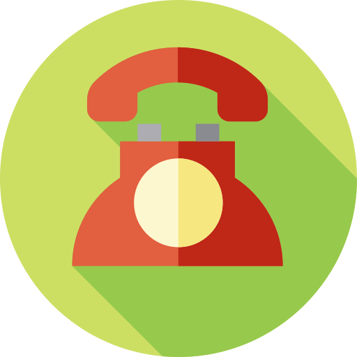 電話 Flat Circular Flat icon