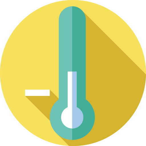 Temperature Flat Circular Flat icon