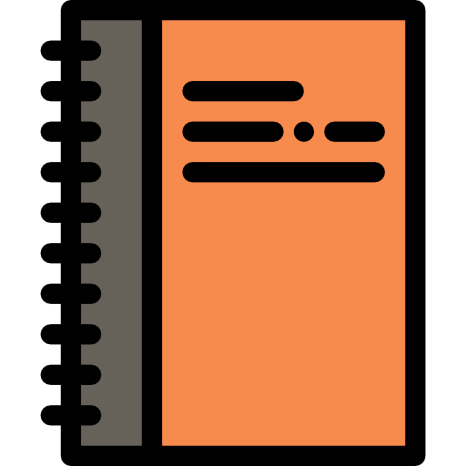 Notebook Detailed Rounded Lineal color icon