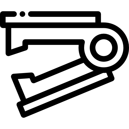 removedor de la grapadora Detailed Rounded Lineal icono